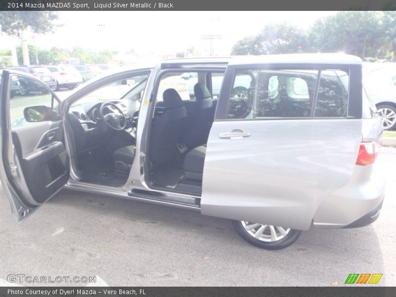 Liquid Silver Metallic / Black 2014 Mazda MAZDA5 Sport