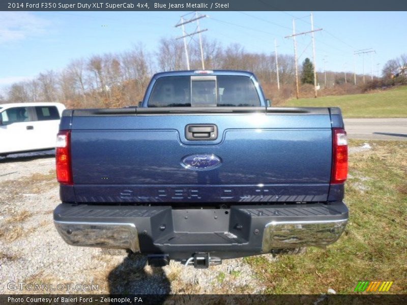 Blue Jeans Metallic / Steel 2014 Ford F350 Super Duty XLT SuperCab 4x4