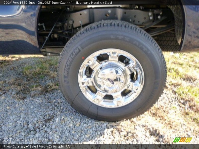 Blue Jeans Metallic / Steel 2014 Ford F350 Super Duty XLT SuperCab 4x4