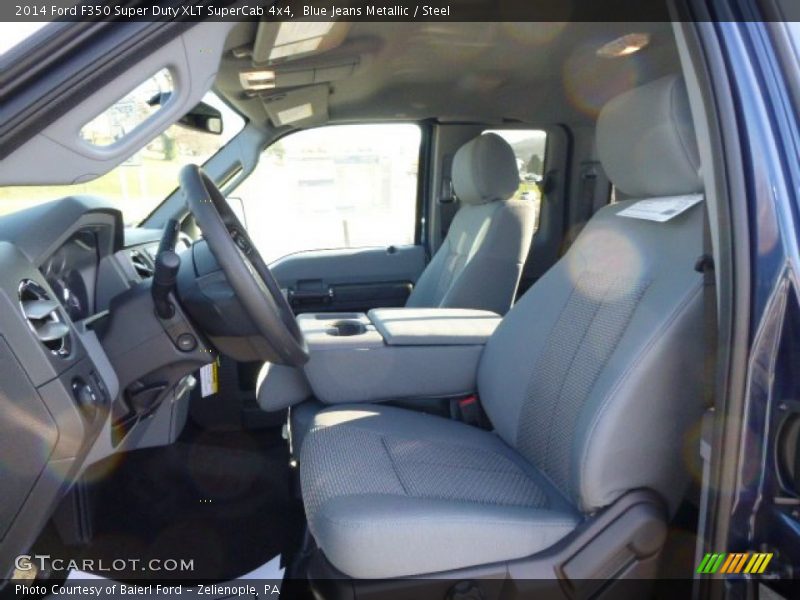 Blue Jeans Metallic / Steel 2014 Ford F350 Super Duty XLT SuperCab 4x4