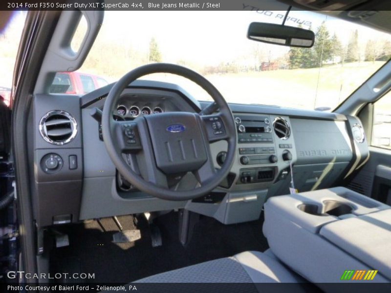 Blue Jeans Metallic / Steel 2014 Ford F350 Super Duty XLT SuperCab 4x4