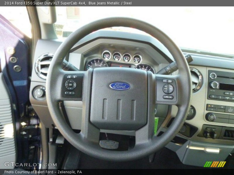 Blue Jeans Metallic / Steel 2014 Ford F350 Super Duty XLT SuperCab 4x4