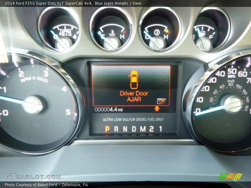 Blue Jeans Metallic / Steel 2014 Ford F350 Super Duty XLT SuperCab 4x4