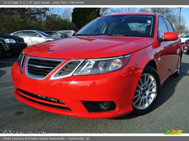 Laser Red / Parchment 2010 Saab 9-3 2.0T Sport Sedan