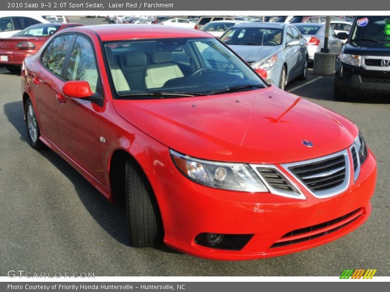 Laser Red / Parchment 2010 Saab 9-3 2.0T Sport Sedan