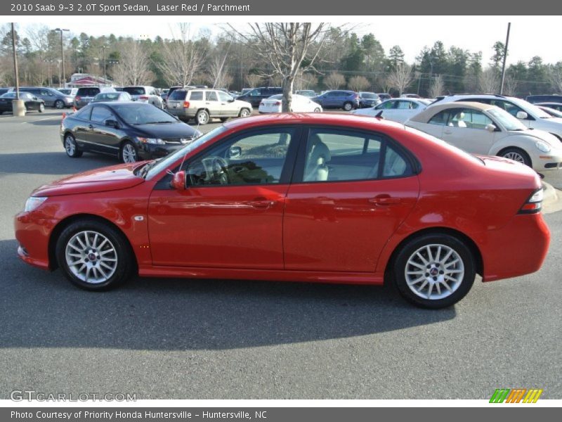 Laser Red / Parchment 2010 Saab 9-3 2.0T Sport Sedan