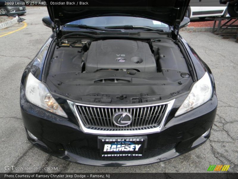 Obsidian Black / Black 2009 Lexus IS 250 AWD