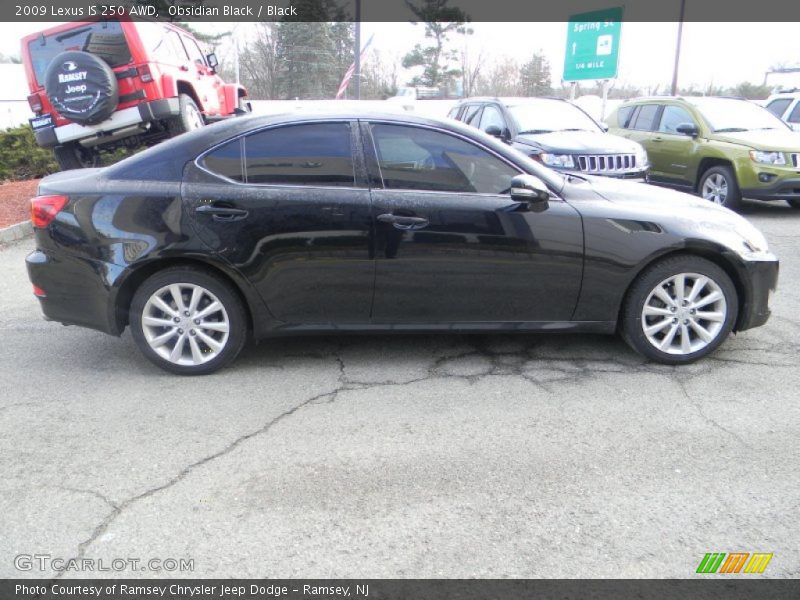 Obsidian Black / Black 2009 Lexus IS 250 AWD