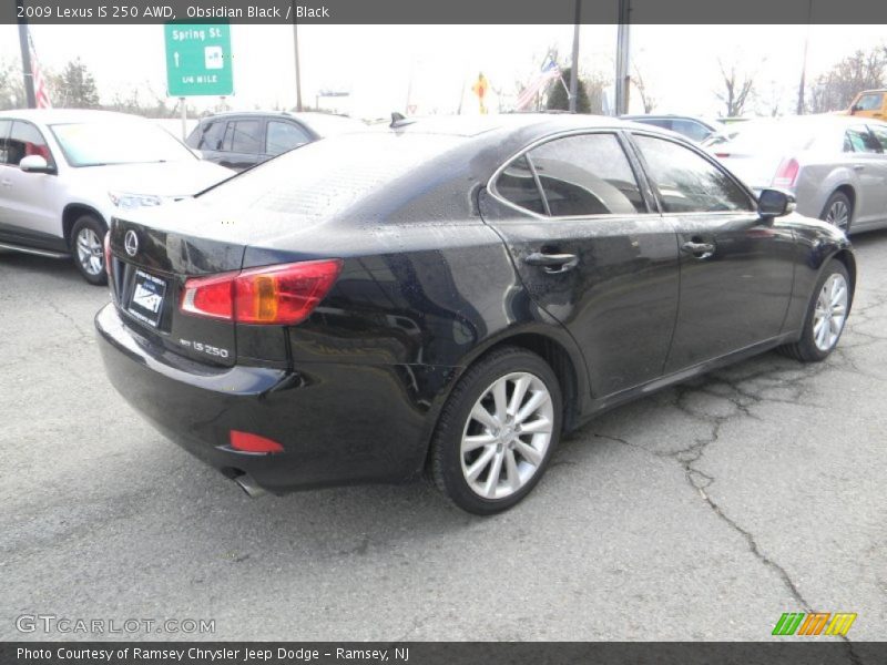 Obsidian Black / Black 2009 Lexus IS 250 AWD