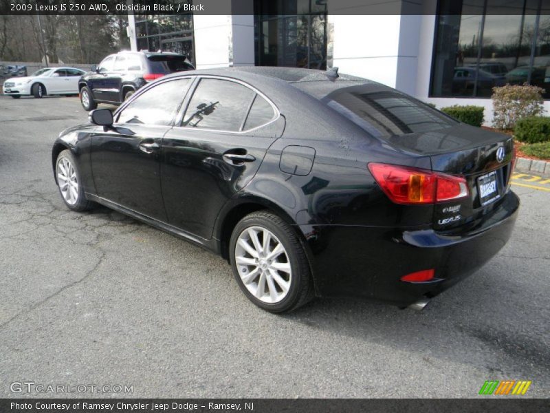 Obsidian Black / Black 2009 Lexus IS 250 AWD