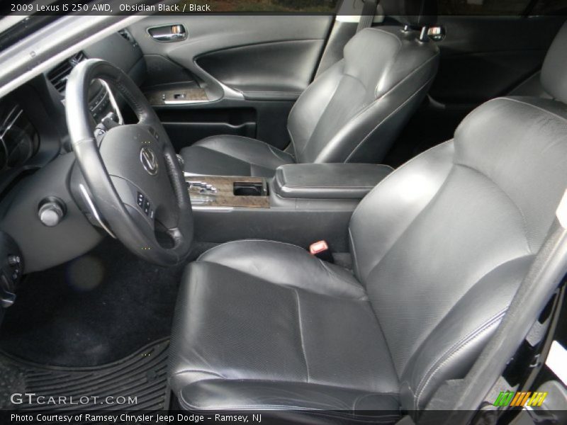 Obsidian Black / Black 2009 Lexus IS 250 AWD