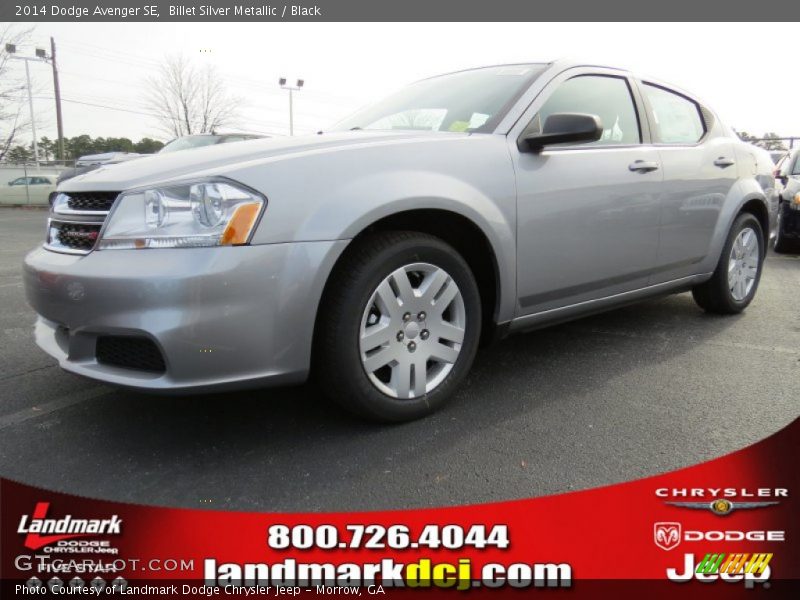 Billet Silver Metallic / Black 2014 Dodge Avenger SE