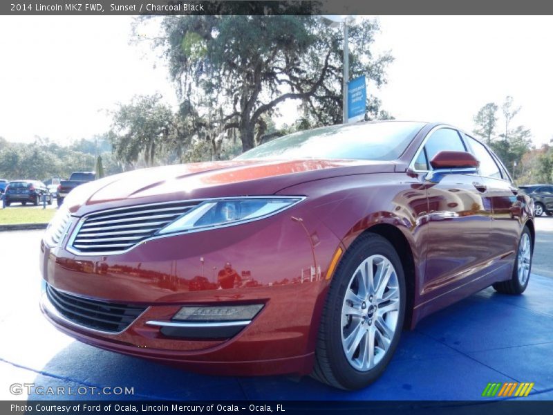 Sunset / Charcoal Black 2014 Lincoln MKZ FWD