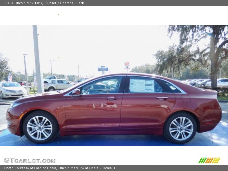 Sunset / Charcoal Black 2014 Lincoln MKZ FWD