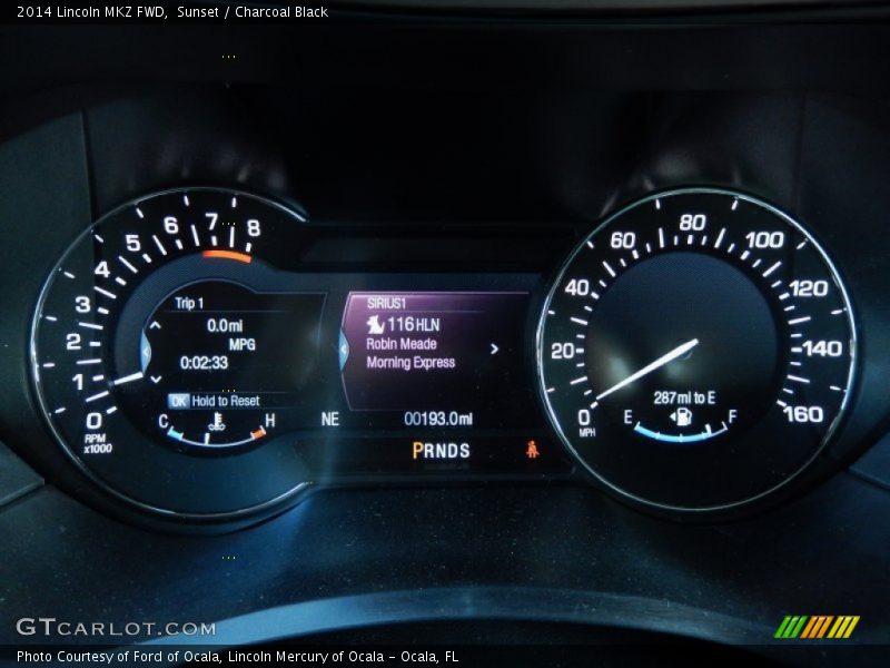  2014 MKZ FWD FWD Gauges
