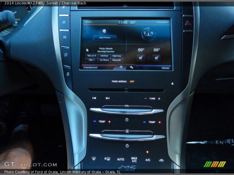 Sunset / Charcoal Black 2014 Lincoln MKZ FWD