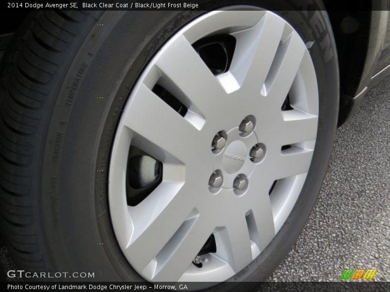 Black Clear Coat / Black/Light Frost Beige 2014 Dodge Avenger SE