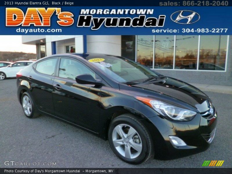 Black / Beige 2013 Hyundai Elantra GLS