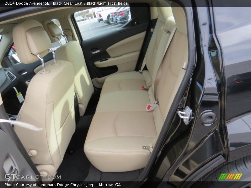 Black Clear Coat / Black/Light Frost Beige 2014 Dodge Avenger SE