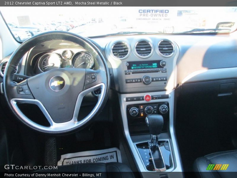 Mocha Steel Metallic / Black 2012 Chevrolet Captiva Sport LTZ AWD