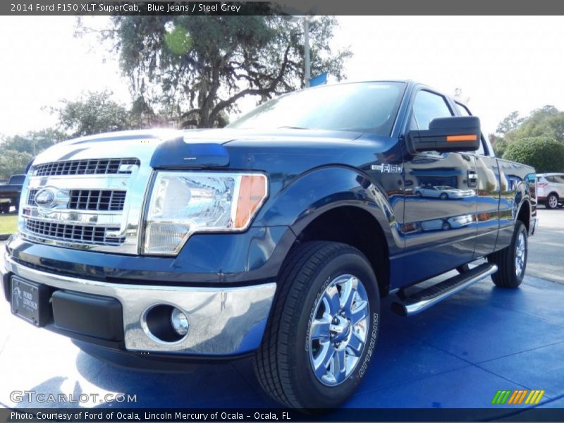 Blue Jeans / Steel Grey 2014 Ford F150 XLT SuperCab
