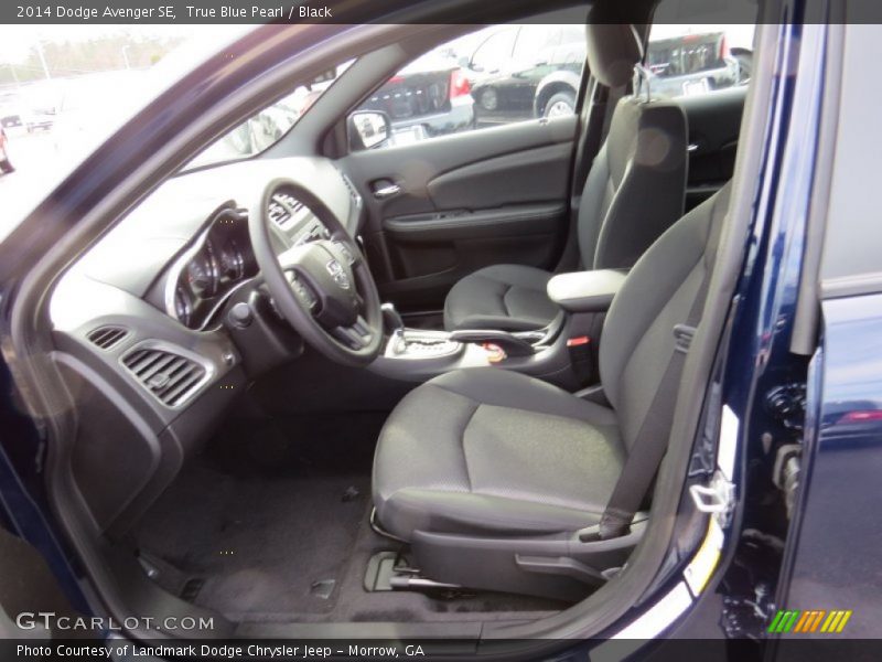 True Blue Pearl / Black 2014 Dodge Avenger SE