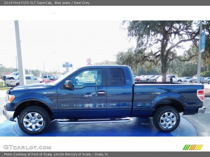 Blue Jeans / Steel Grey 2014 Ford F150 XLT SuperCab