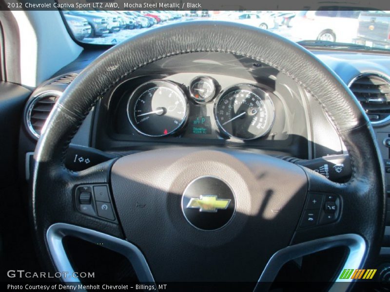 Mocha Steel Metallic / Black 2012 Chevrolet Captiva Sport LTZ AWD