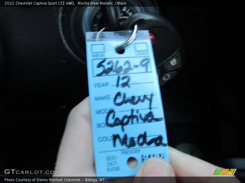 Mocha Steel Metallic / Black 2012 Chevrolet Captiva Sport LTZ AWD