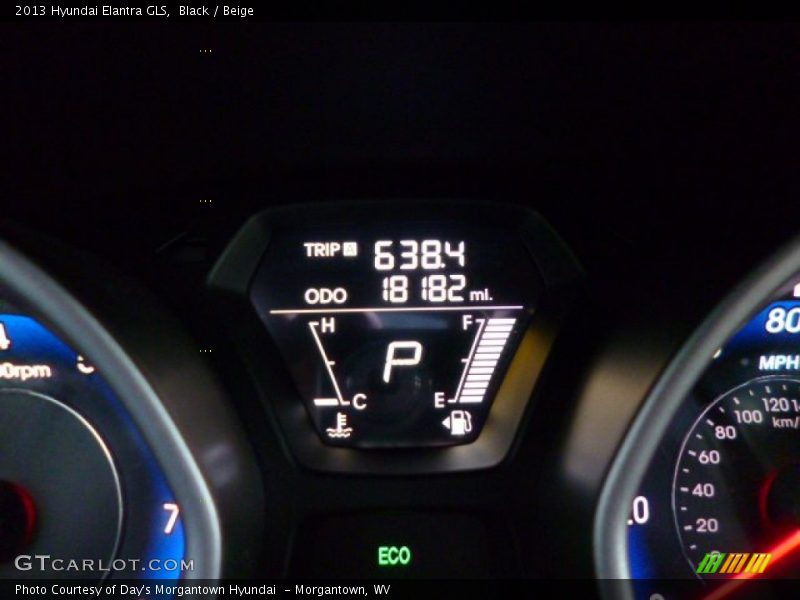 Black / Beige 2013 Hyundai Elantra GLS