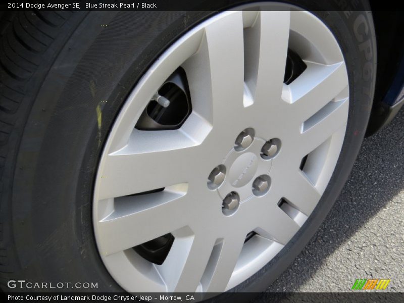 Blue Streak Pearl / Black 2014 Dodge Avenger SE