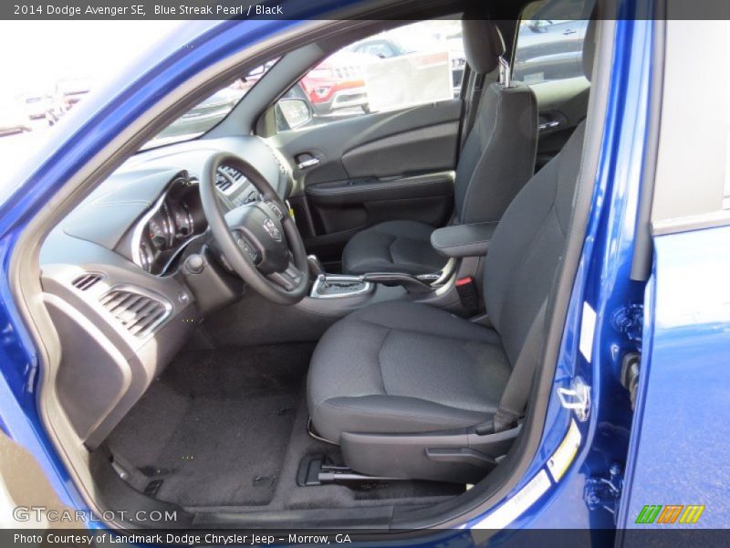 Blue Streak Pearl / Black 2014 Dodge Avenger SE