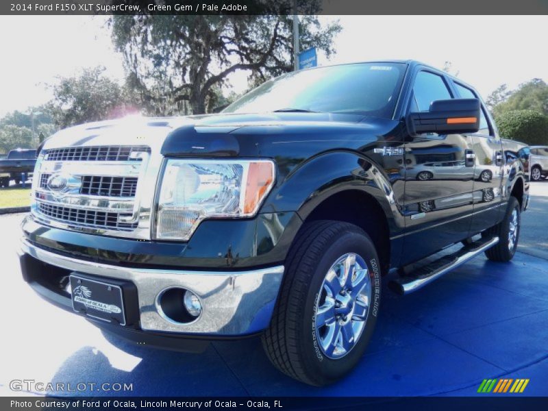 Green Gem / Pale Adobe 2014 Ford F150 XLT SuperCrew