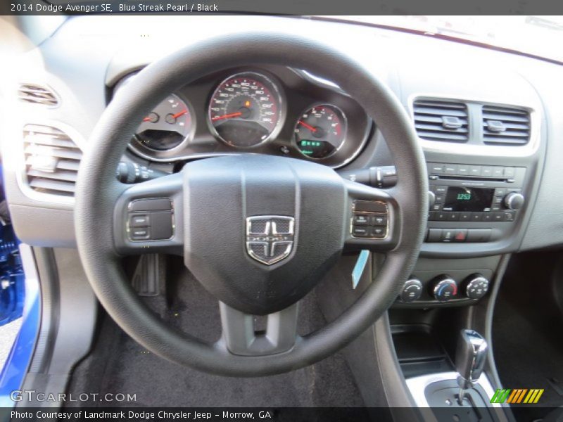 Blue Streak Pearl / Black 2014 Dodge Avenger SE