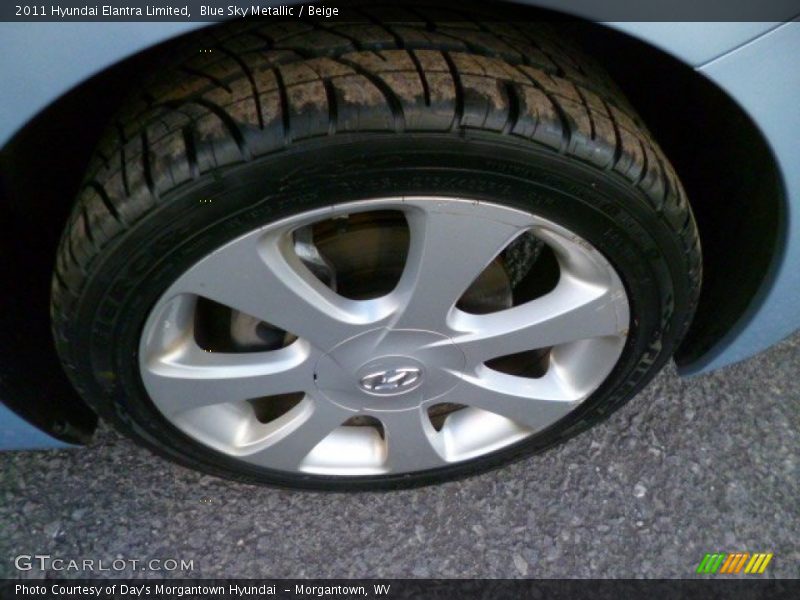 Blue Sky Metallic / Beige 2011 Hyundai Elantra Limited
