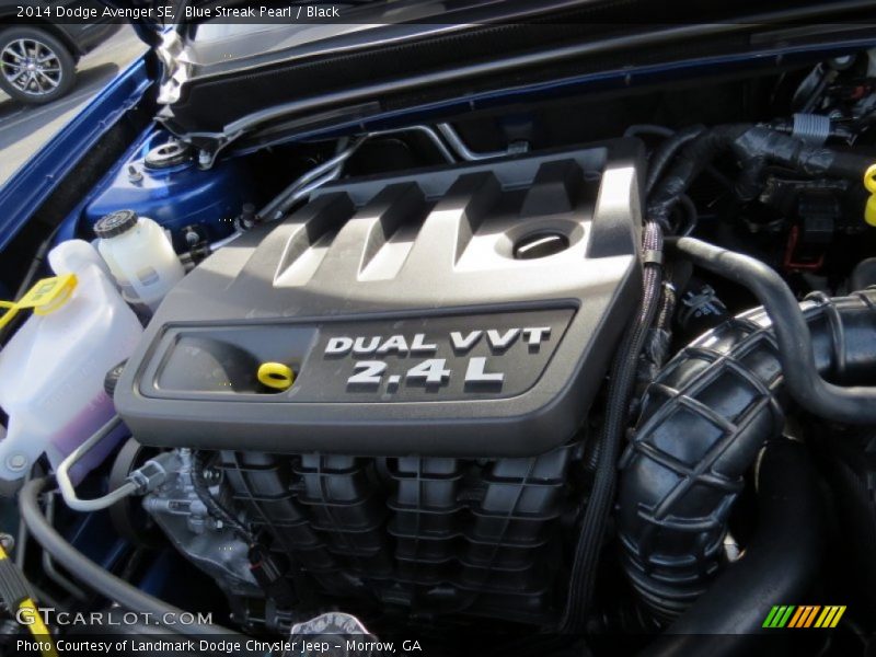 Blue Streak Pearl / Black 2014 Dodge Avenger SE