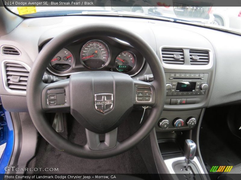 Blue Streak Pearl / Black 2014 Dodge Avenger SE