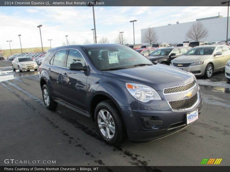 Atlantis Blue Metallic / Jet Black 2014 Chevrolet Equinox LS