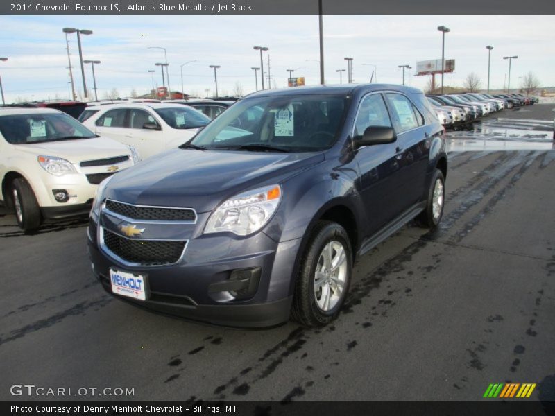 Atlantis Blue Metallic / Jet Black 2014 Chevrolet Equinox LS