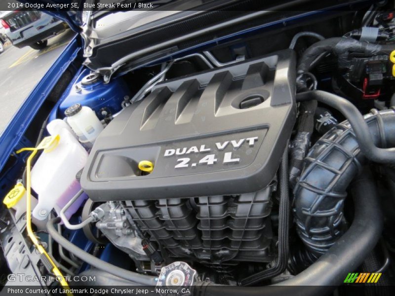 Blue Streak Pearl / Black 2014 Dodge Avenger SE