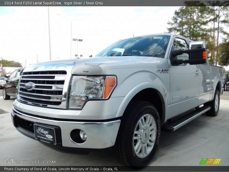 Ingot Silver / Steel Grey 2014 Ford F150 Lariat SuperCrew