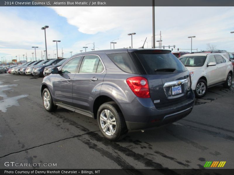 Atlantis Blue Metallic / Jet Black 2014 Chevrolet Equinox LS