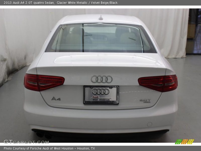 Glacier White Metallic / Velvet Beige/Black 2013 Audi A4 2.0T quattro Sedan