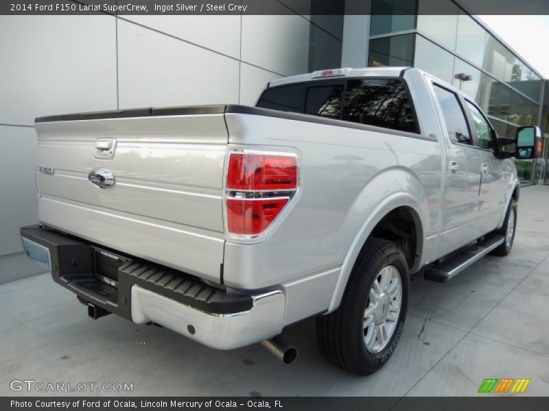 Ingot Silver / Steel Grey 2014 Ford F150 Lariat SuperCrew