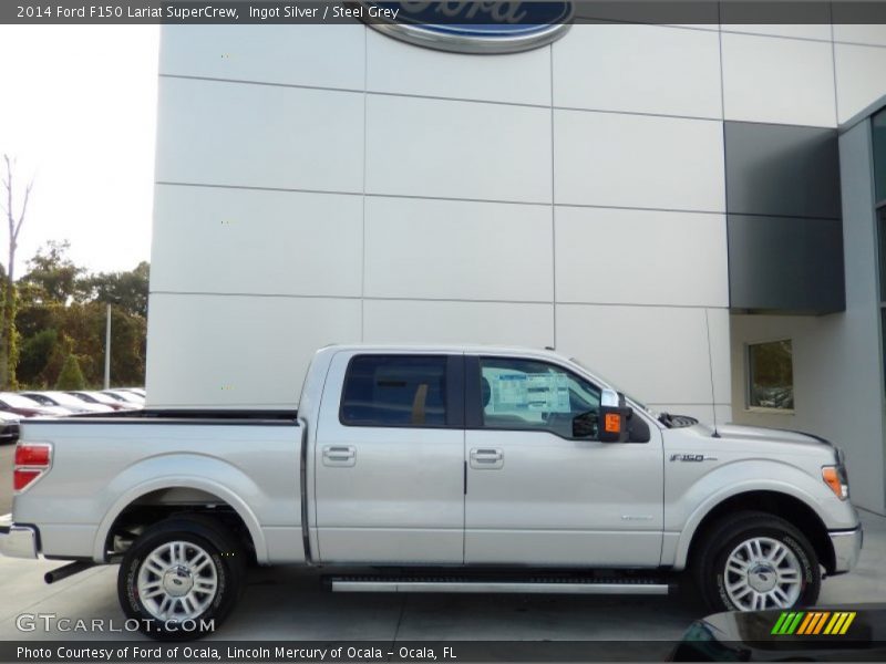 Ingot Silver / Steel Grey 2014 Ford F150 Lariat SuperCrew