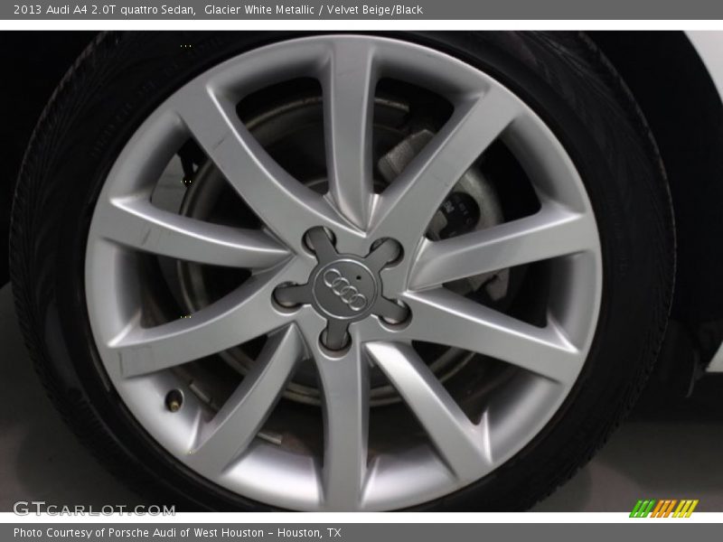 Glacier White Metallic / Velvet Beige/Black 2013 Audi A4 2.0T quattro Sedan