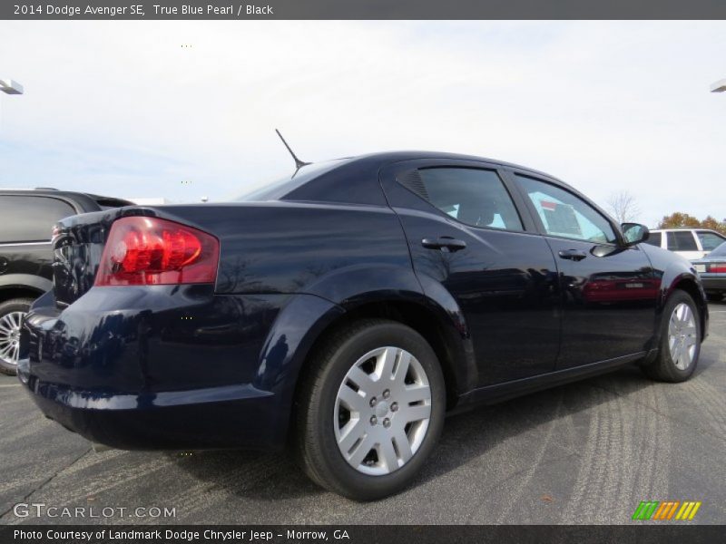 True Blue Pearl / Black 2014 Dodge Avenger SE