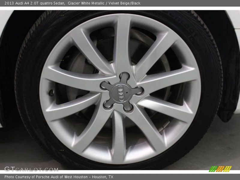 Glacier White Metallic / Velvet Beige/Black 2013 Audi A4 2.0T quattro Sedan