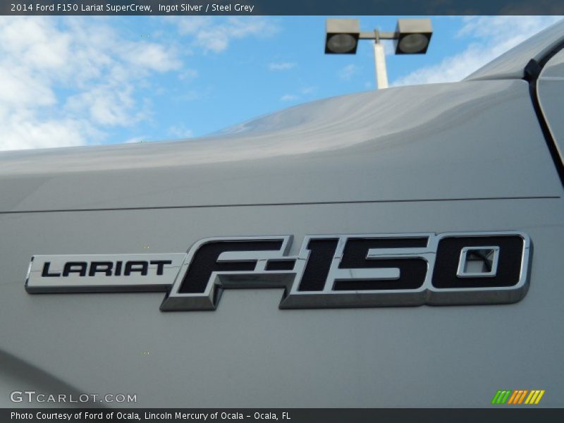 Ingot Silver / Steel Grey 2014 Ford F150 Lariat SuperCrew