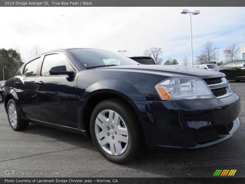 True Blue Pearl / Black 2014 Dodge Avenger SE